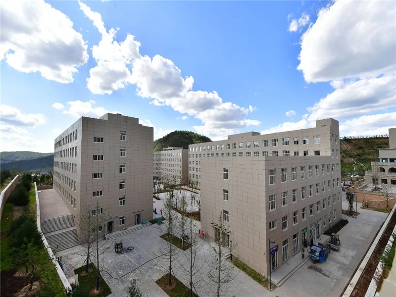 陕西延安大学新建宿舍楼-岩棉插丝岩棉
